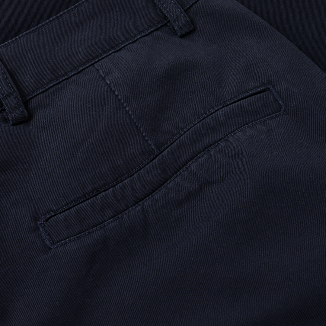 Baggy Chino Pants, Navy