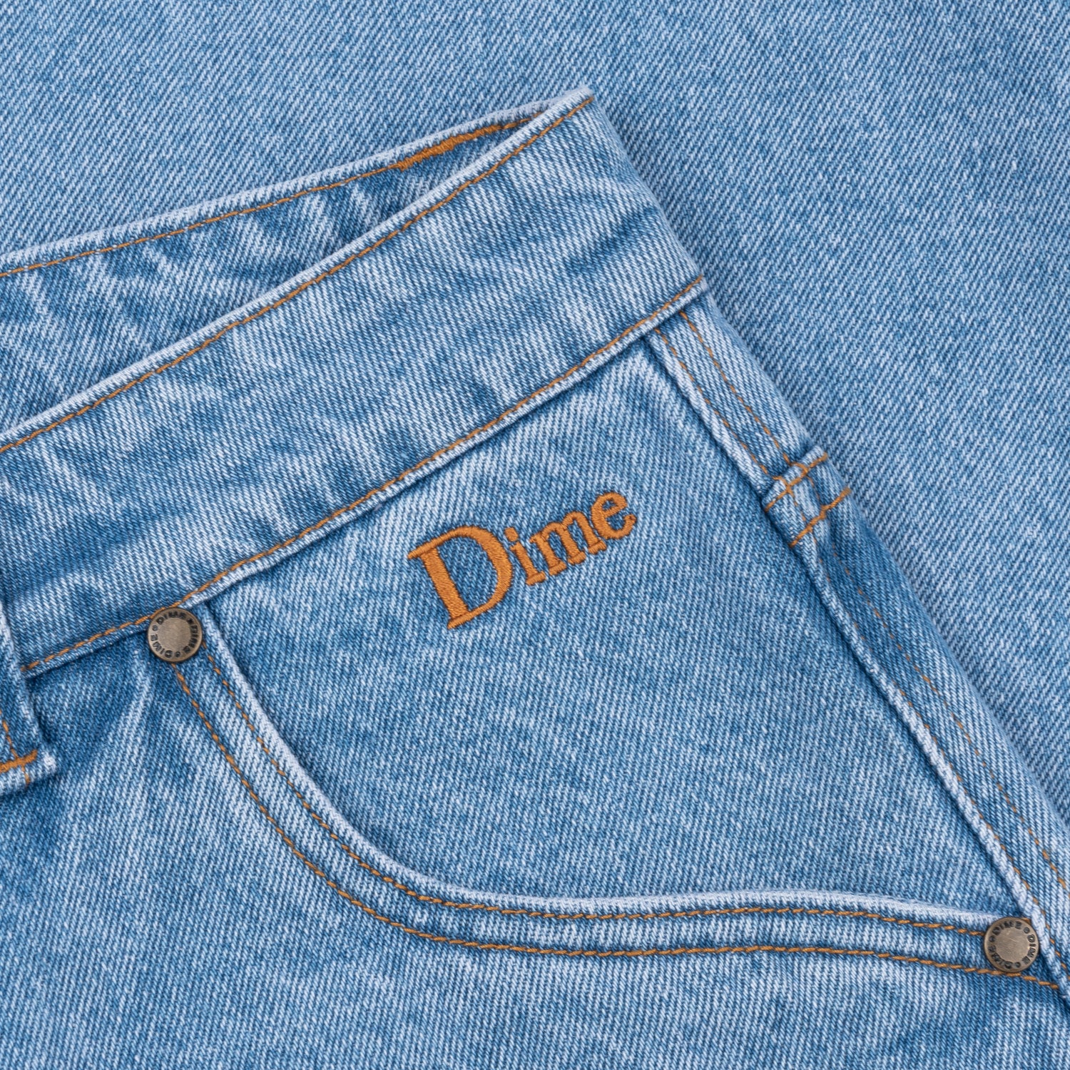 Classic Baggy Denim Pants, Blue Washed  