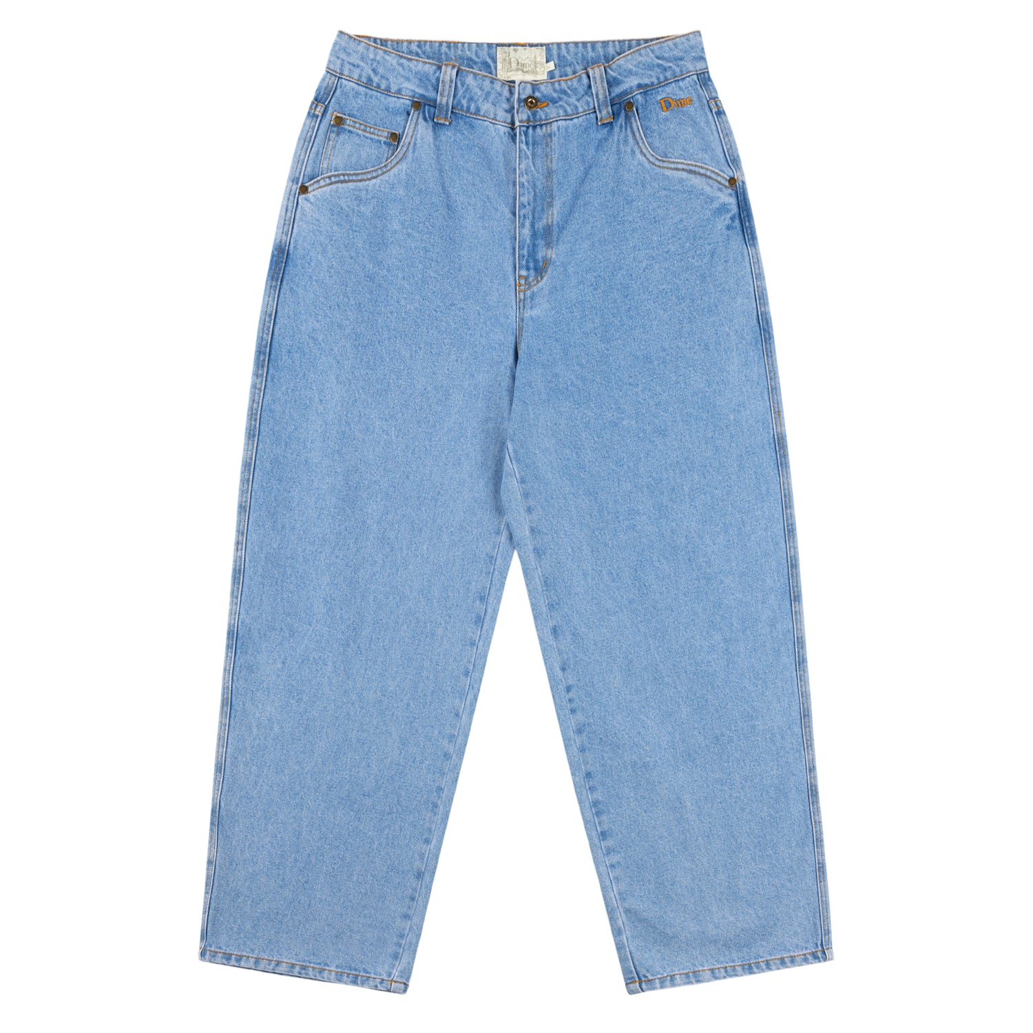 Classic Baggy Denim Pants, Blue Washed  