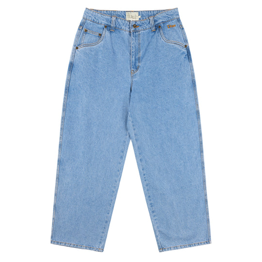 Classic Baggy Denim Pants, Blue Washed  