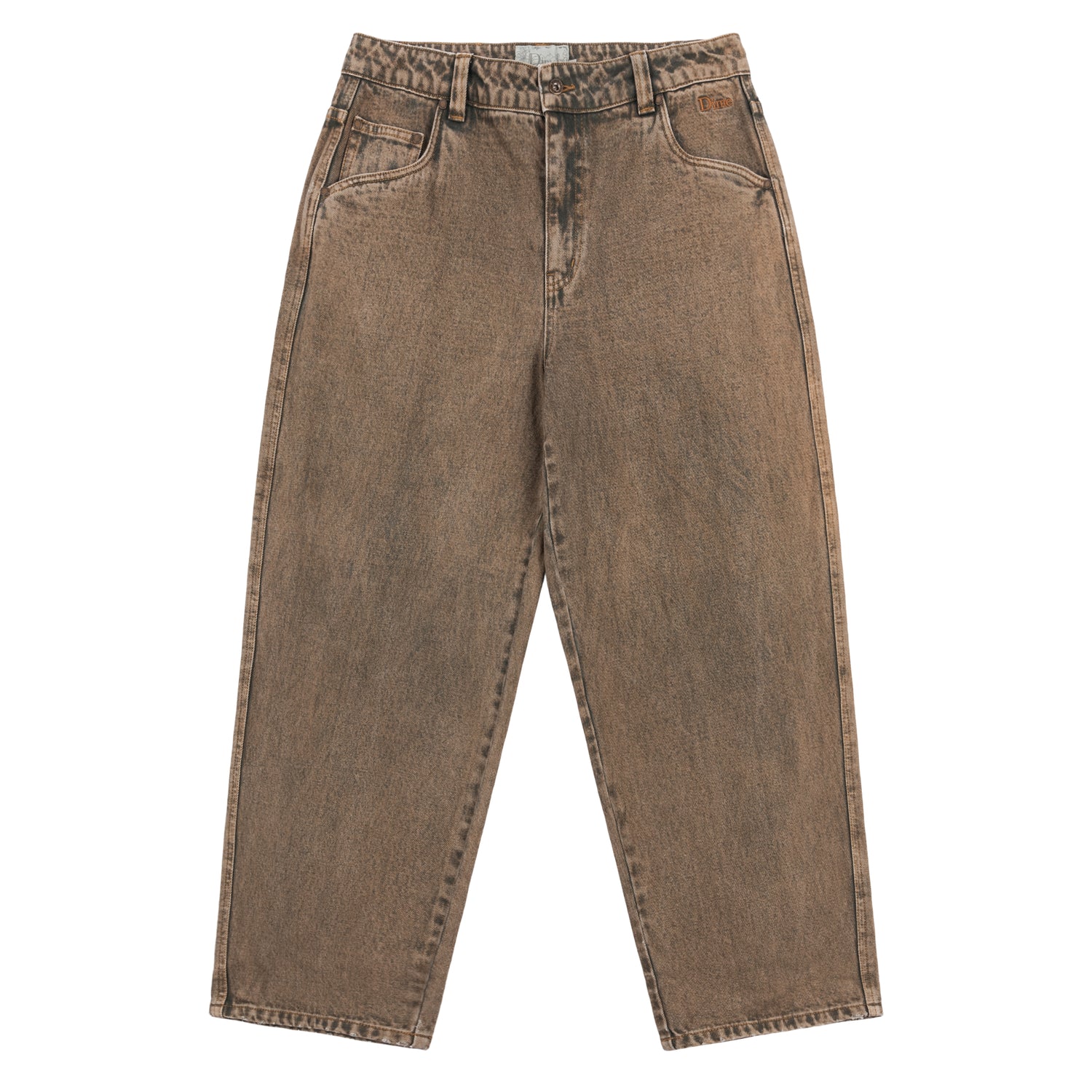 Classic Baggy Denim Pants, Overdyed Brown