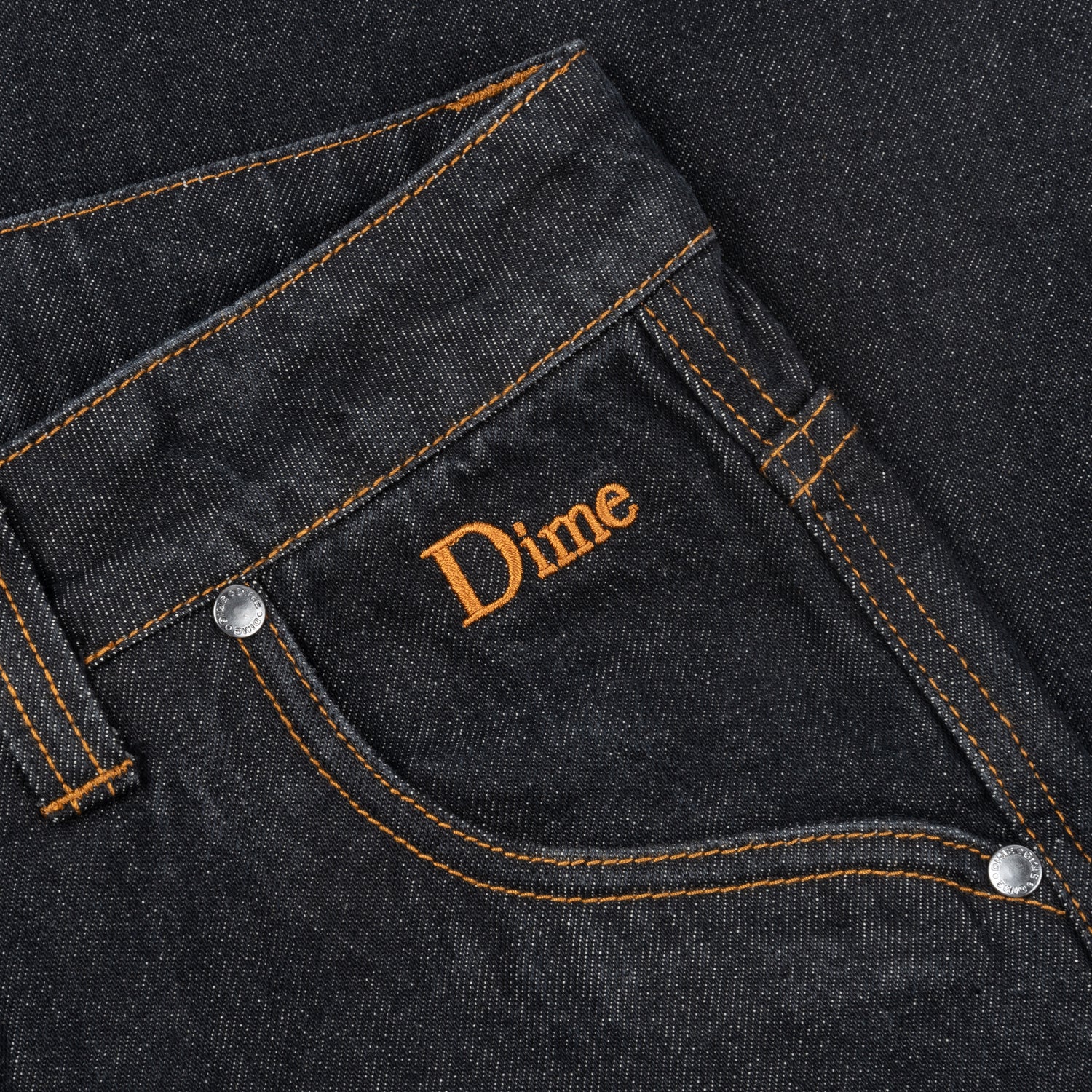 Classic Relaxed Denim Pants, Black Wash