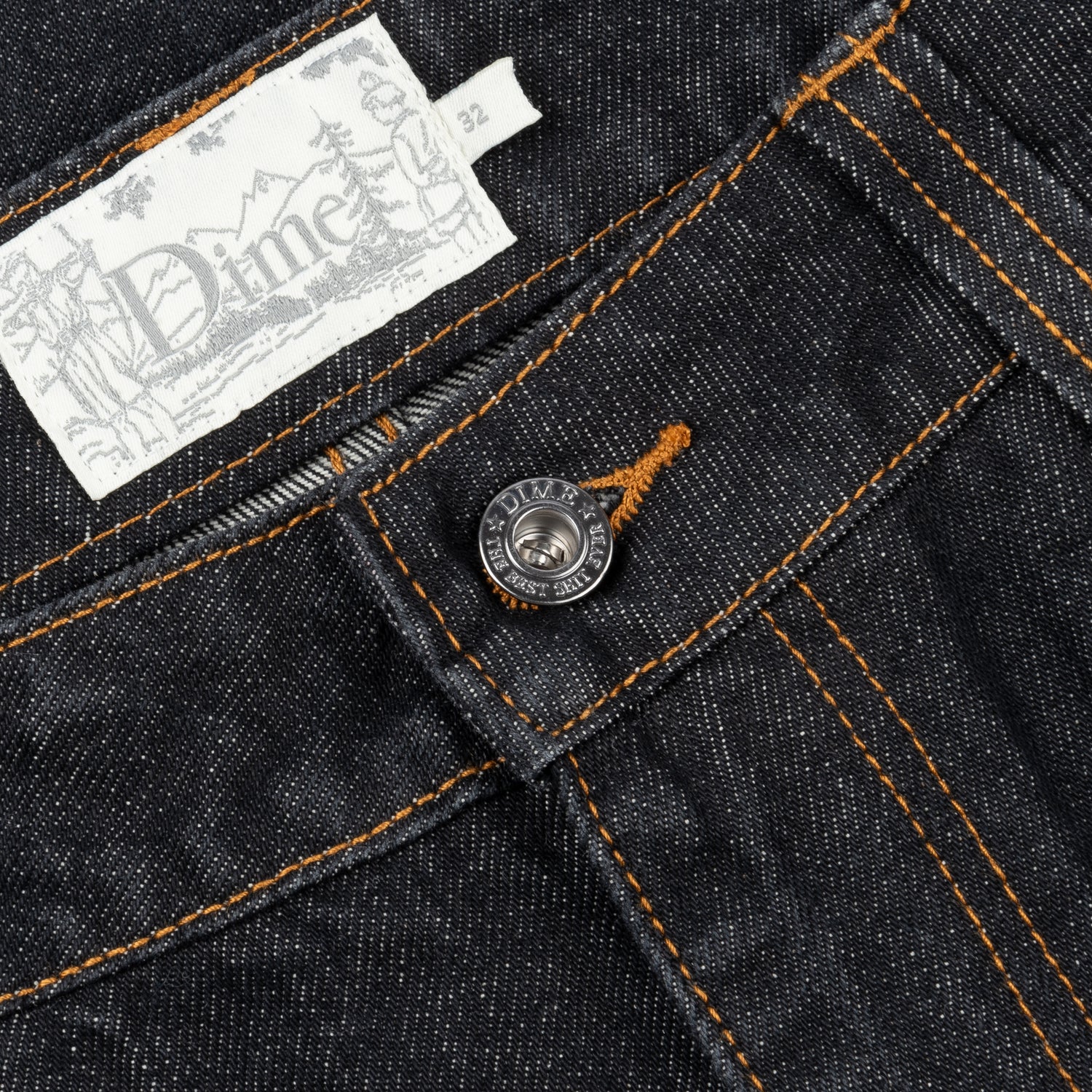 Classic Relaxed Denim Pants, Black Wash