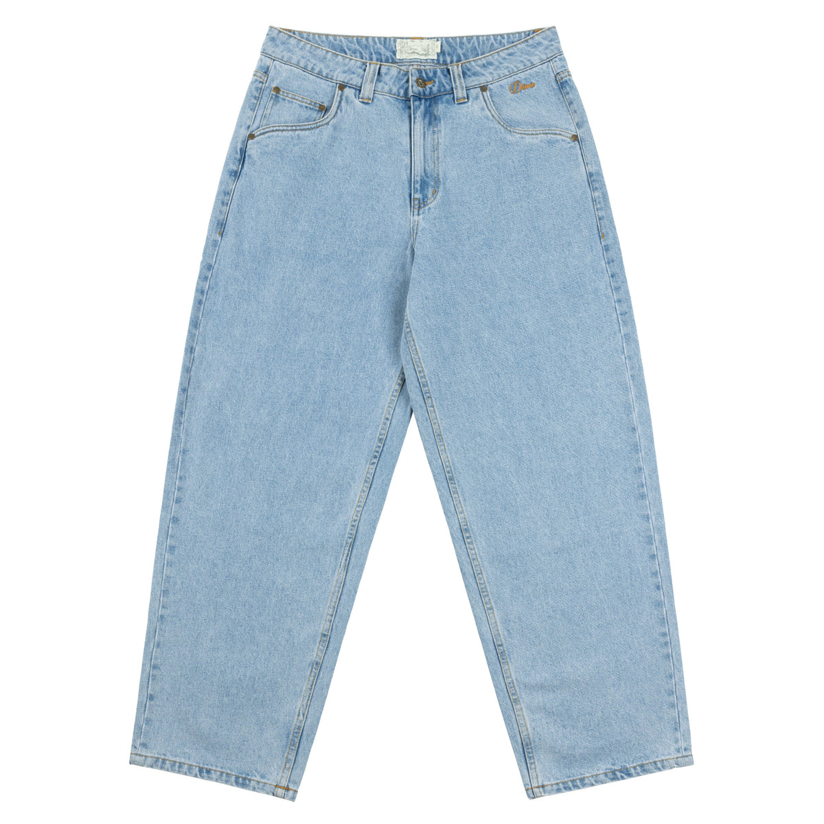 Classic Baggy Denim Pants, Blue Washed