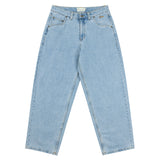 Classic Baggy Denim Pants, Blue Washed