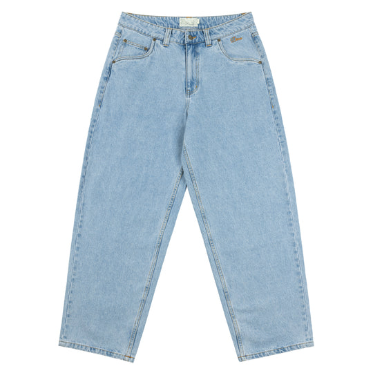 Classic Baggy Denim Pants, Blue Washed