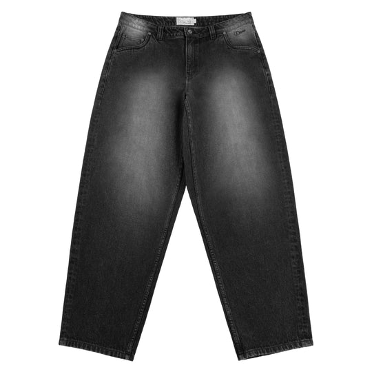 Classic Baggy Denim Pants, Sandblasted Black