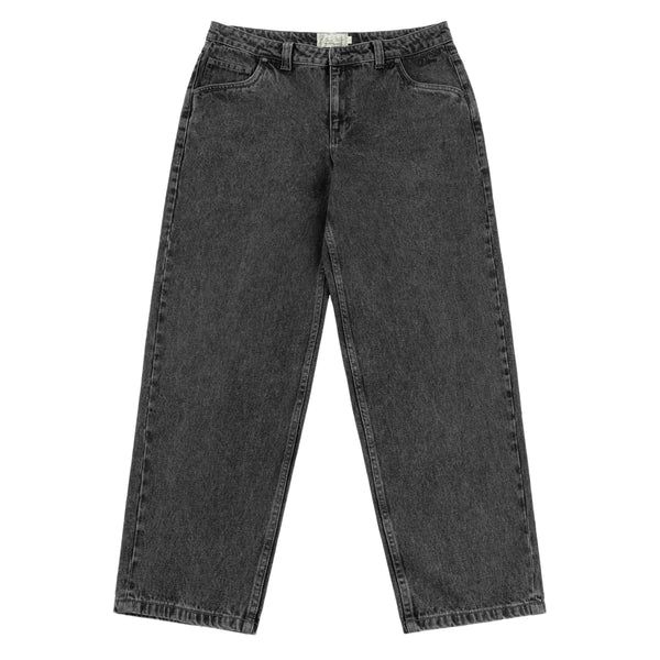 Dime Classic Relaxed Denim Pants, Faded Black.