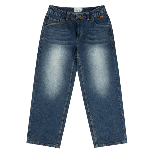 Classic Relaxed Denim Pants, Faded Indigo