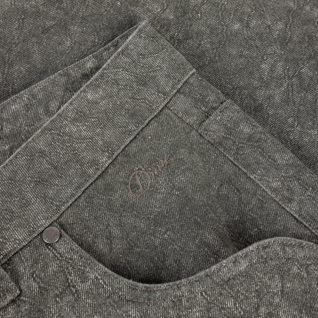 Baggy Denim Pants, Electric Charcoal