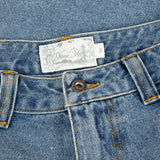 Baggy Denim Pants, Sandblasted Indigo