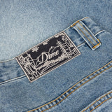 Baggy Denim Pants, Sandblasted Indigo