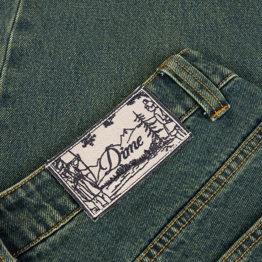 Relaxed Denim Pants, Sandblasted Pine