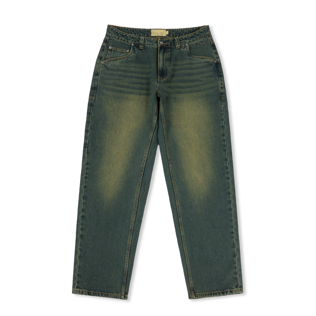 Relaxed Denim Pants, Sandblasted Pine