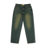 Relaxed Denim Pants, Sandblasted Pine