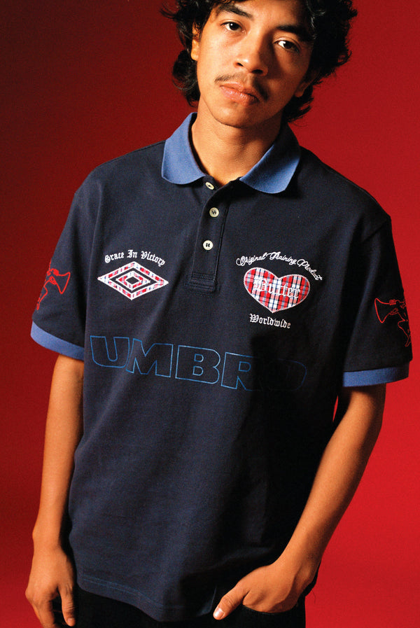 Butter Goods Victory Polo, Navy / Slate