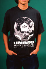 World Game Tee, Washed Black