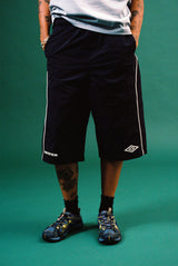 Long Track Shorts, Black