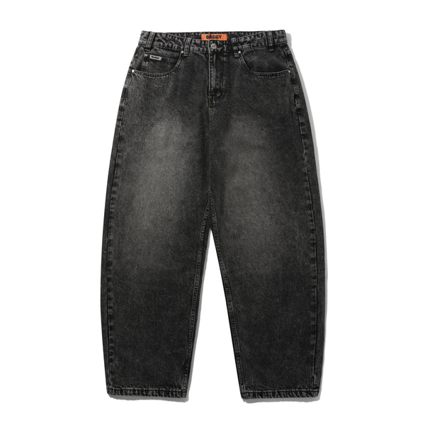 Butter Goods Baggy Denim Jeans, Distressed Black