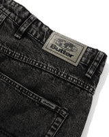 Baggy Denim Jeans, Distressed Black