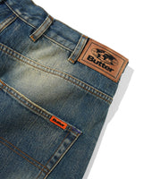 Baggy Denim Jeans, Distressed Selvedge