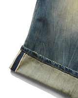 Baggy Denim Jeans, Distressed Selvedge