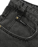 Baggy Denim Jeans, Faded Black