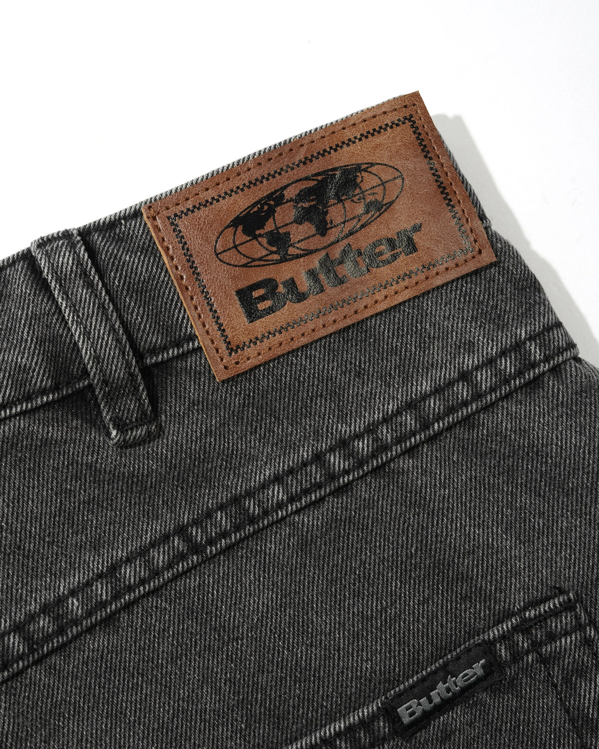 Baggy Denim Jeans, Faded Black