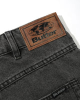 Baggy Denim Jeans, Faded Black