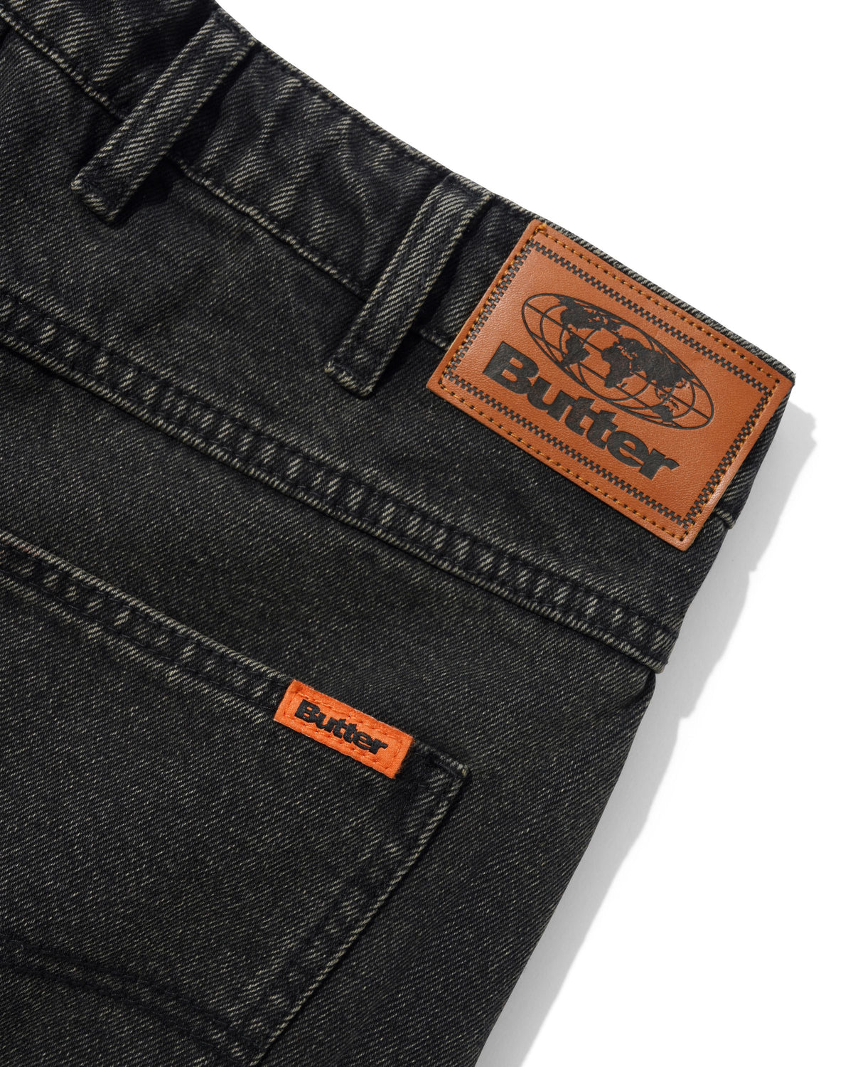 Baggy Denim Jeans, Faded Black