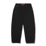 Baggy Denim Jeans, Flat Black