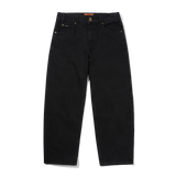 Baggy Denim Jeans, Flat Black
