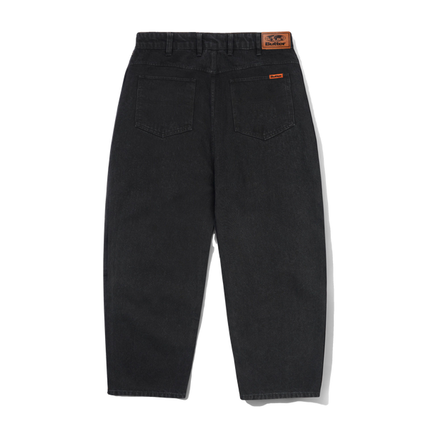 Butter Goods Baggy Denim Jeans, Flat Black