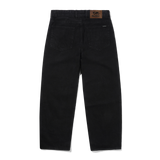 Baggy Denim Jeans, Flat Black