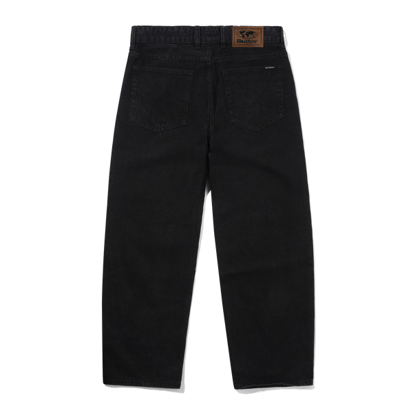 Butter Goods Baggy Denim Jeans, Flat Black