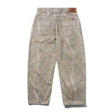 Baggy Denim Jeans, Forest Camo