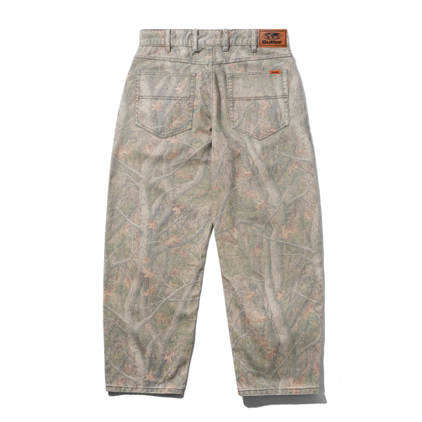 Butter Goods Baggy Denim Jeans, Forest Camo