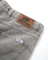Baggy Denim Jeans, Grey Wash