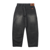 Baggy Denim Jeans, Slub Black