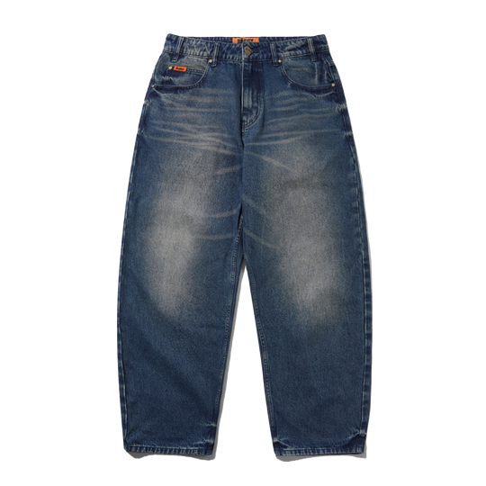 Baggy Denim Jeans, Vintage Indigo Wash