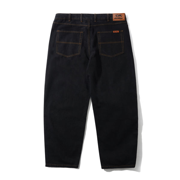 Butter Goods Baggy Denim Jeans, Washed Black