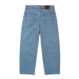 Baggy Denim Jeans, Washed Indigo