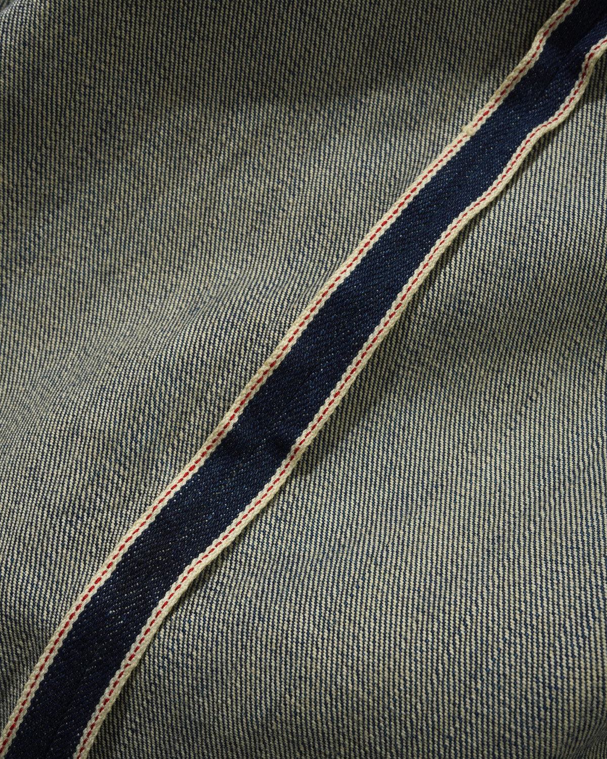 Baggy Denim Shorts, Distressed Selvedge