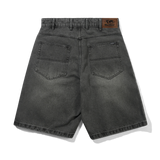 Baggy Denim Shorts, Faded Black