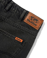 Baggy Denim Shorts, Faded Black