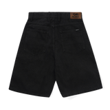 Baggy Denim Shorts, Flat Black