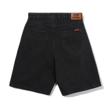 Baggy Denim Shorts, Flat Black
