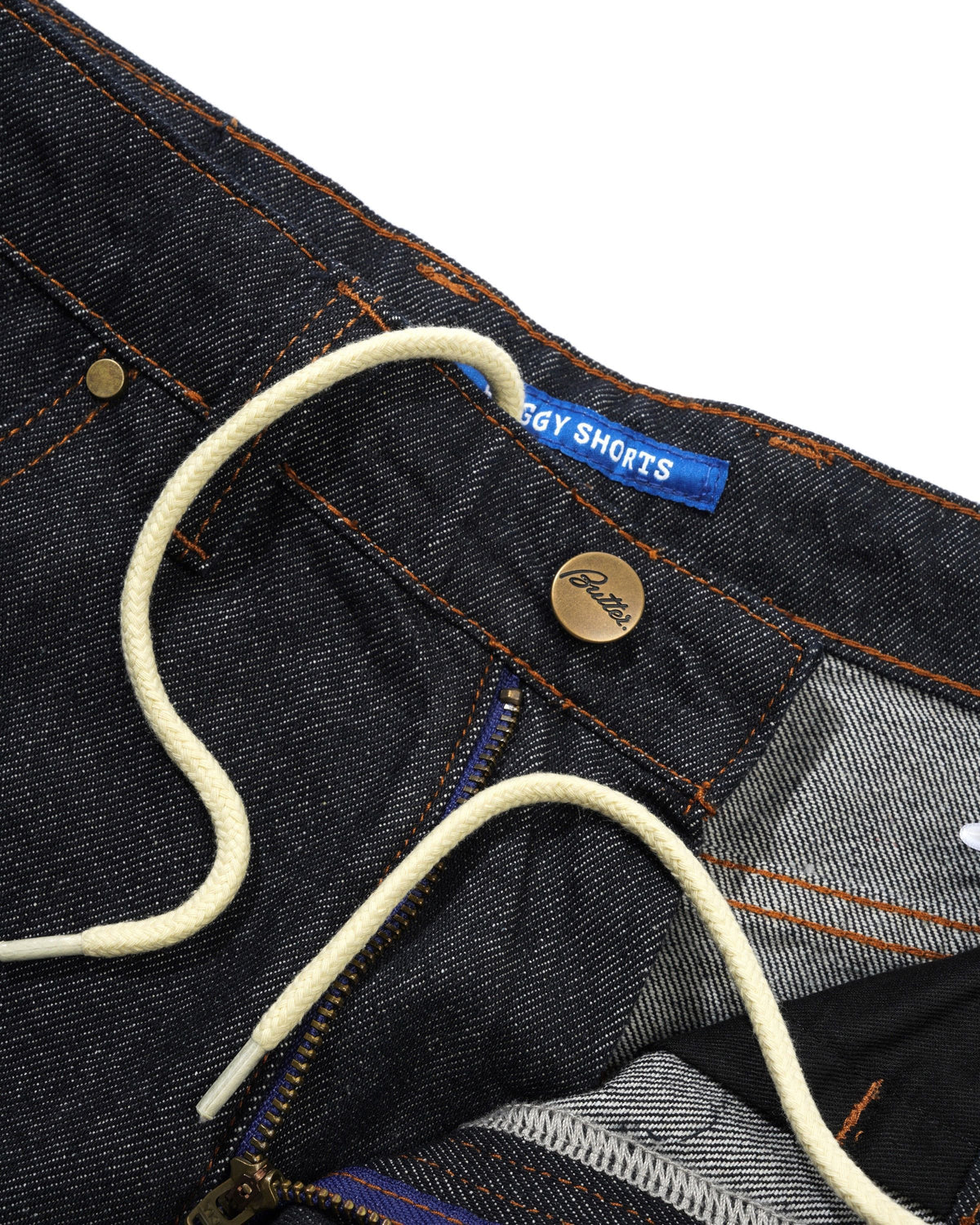 Baggy Denim Shorts, Raw Indigo