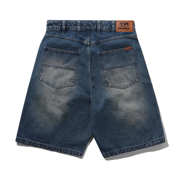 Butter Goods Baggy Denim Shorts, Vintage Indigo Wash