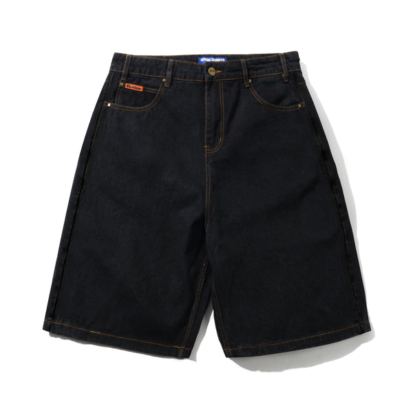 Butter Goods Baggy Denim Shorts, Washed Black
